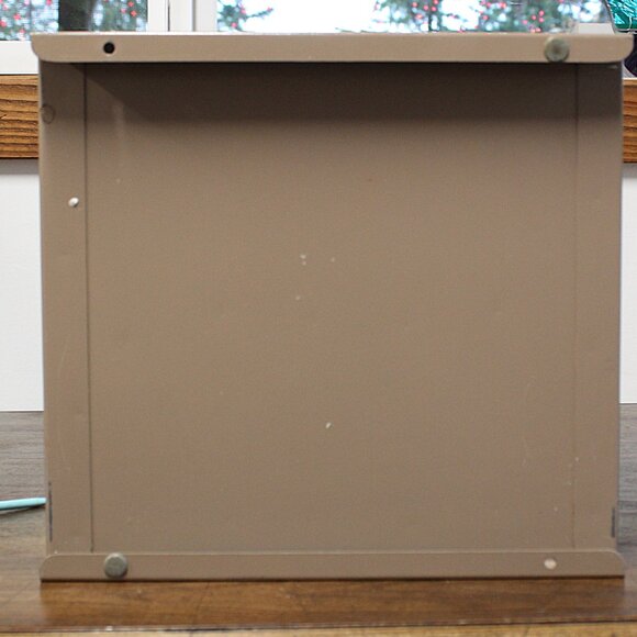 Vintage Metal File Organizer – 5 Slot Industrial Desk Sorter - Picture 5 of 10